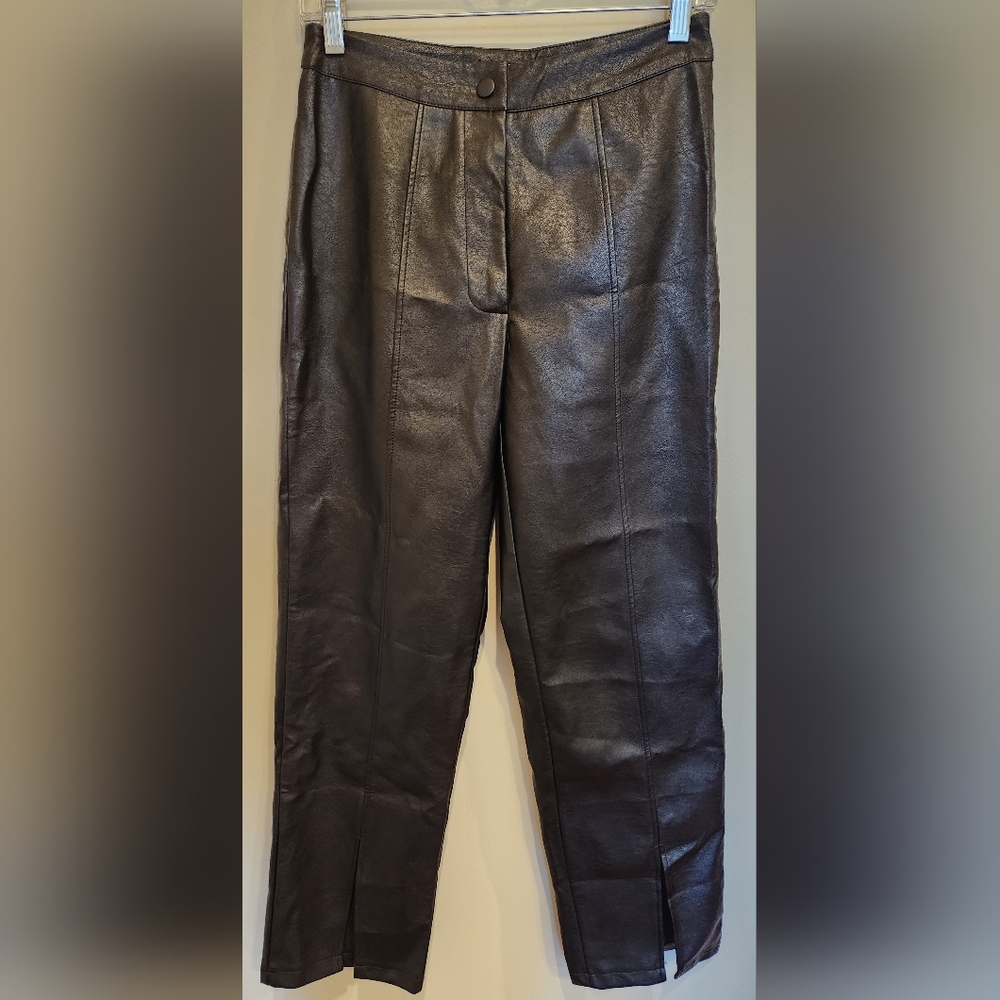 NEW! Nasty Gal Faux Leather Pant size 4